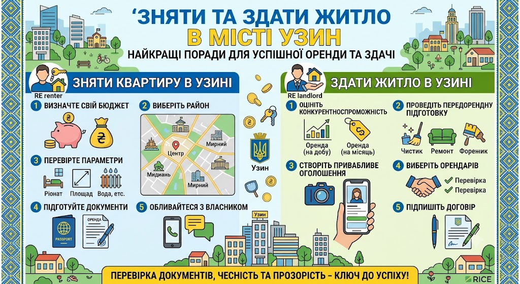 Де можна дешево зняти житло - Зняти квартиру в Узині: маленьке місто на Київщині, де оренда не б'є по гаманцю